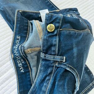 American Eagle Outfitters Women's Skinny Jeans - Dark Blue